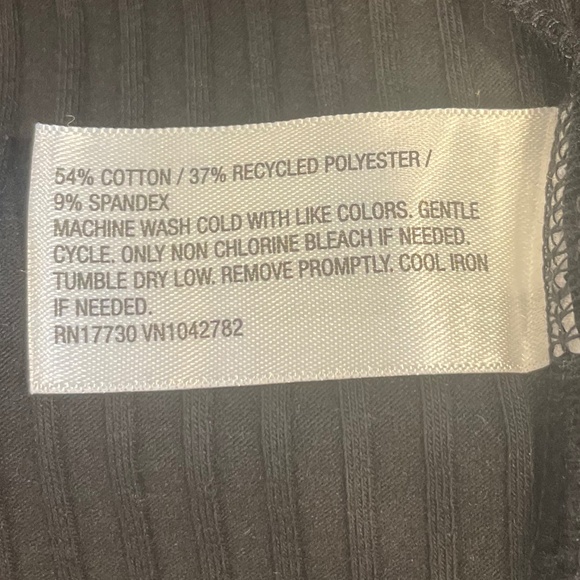 Wild Fable Black Ribbed Bodycon Midi Dress with Square Neck & Side Slit, Size XS - Picture 10 of 10